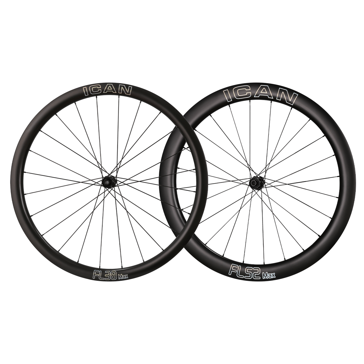 ICAN Mixed FL38/52 Max Disc Road Bike Wheelsets