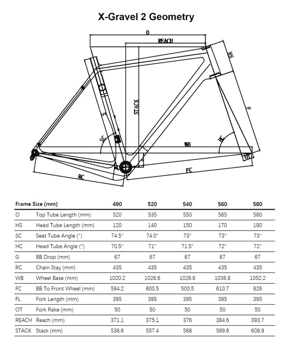 Upgraded Internal Routing X-Gravel Bike Frame EU