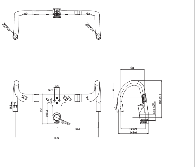 A9 Integrierter Lenker HB017