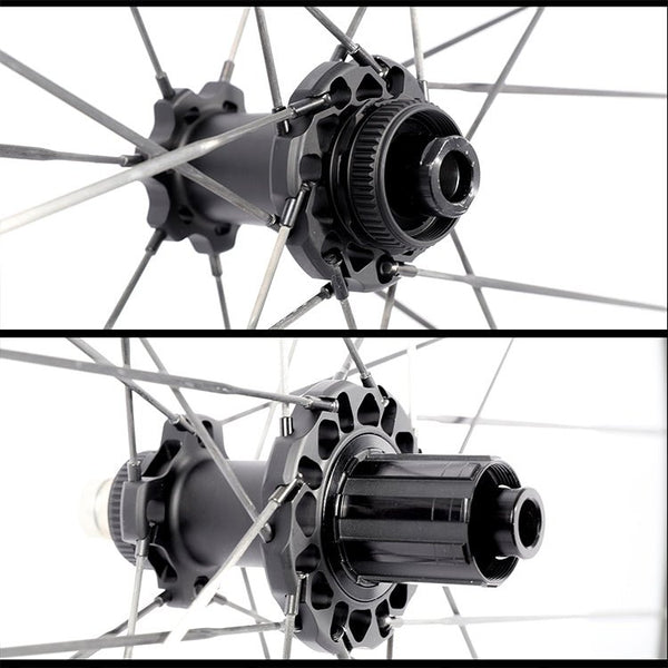 40mm Carbon Hub and Carbon Spoke Wheelset